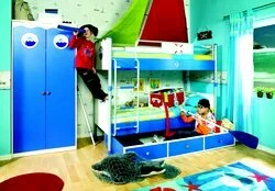 Детская мебель: комнаты для мальчиков Капитан 7 предметов